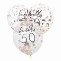 BALÓNKY s konfetami  Hello 50