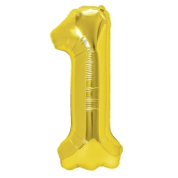 Bal�nek ��slo zlat� 1 foliov� 70 cm