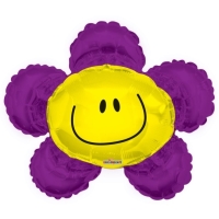 Balónek fólie Květina fialová 70 cm