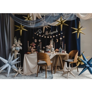 Fliov baln 3D zlat hviezda 70 cm