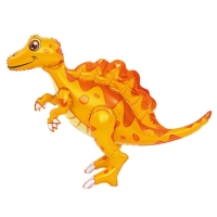 Balónek fóliový 4D Spinnosaurus oranžový 75 x 60 cm