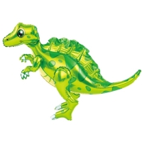 Balónek fóliový 4D Spinosaurus zelený 75 x 60 cm