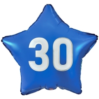 Balnek fliov Hvzda 30. narozeniny modr 44 cm
