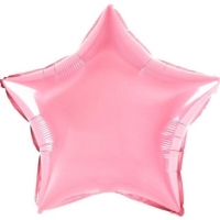 Balónek fóliový Hvězda růžová 45 cm