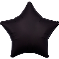 Balónek fóliový Hvězda saténová černá 48 cm