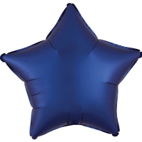 Balónek fóliový Hvězda saténová námořnicky modrá 48 cm