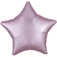 Balónek fóliový Hvězda saténová pastelově růžová 48 cm