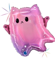 Balónek fóliový Kawaii kočičí duch 43 cm