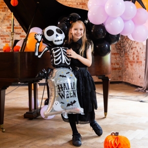 Fliov balnek Kostra na halloweenskm nhrobku 58x120,5cm