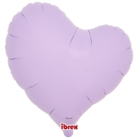 Balónek fóliový Křivé srdce lila 35cm 1 ks