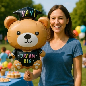 Bal�nek f�liov� Medv�dek promoce 41x53 cm