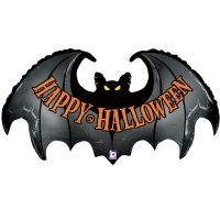 Balónek fóliový Netopýr Happy Halloween 99 cm