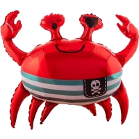 Balónek fóliový Pirátský krab 93x75 cm