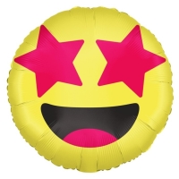 Bal�nek f�liov� Smajl�k s hv�zdi�kami 46 cm