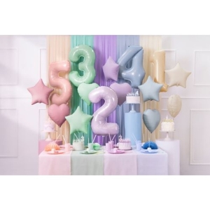 Balnek fliov Srdce mlhav modr 45 cm