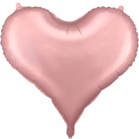 Balónek fóliový Srdce světle růžové 61 x 53 cm