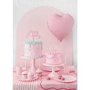 Balnek fliov Srdce svtle rov 45 cm