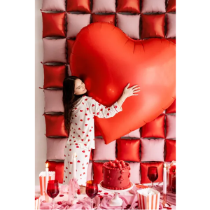 Fóliový balónek XXL Srdce 136x129 cm