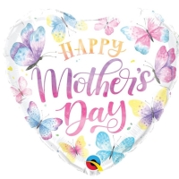 Balónek fóliový "Happy Mother's Day" Motýli  46 cm