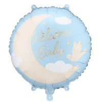 Bal�nek f�liov� "Welcome home" modr� 35x35 cm