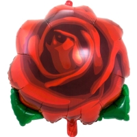 Balónek fóliový červená růže 60 x 65cm