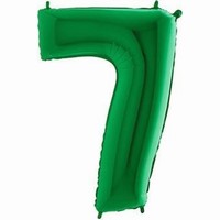 Balónek fóliový číslice zelená 7 1ks