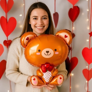 Bal�nek f�liov� Medv�dek s r��� 51x48 cm