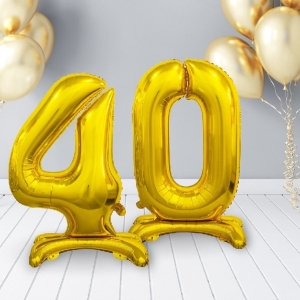 Balnek fliov slo 4 na podstavci zlat 74 cm