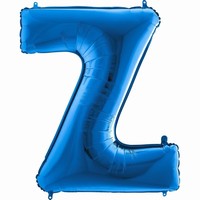 Balónek fóliový písmeno modré Z 102 cm