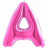 Balónek fóliový písmeno růžové A 102 cm
