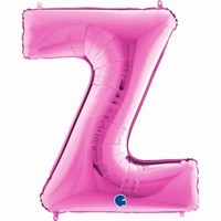 Balónek fóliový písmeno růžové Z 102 cm