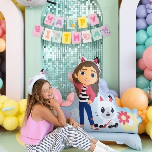 Balnek fliov stojc Gabby's Dollhouse 92x90 cm