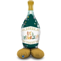 Balónek fóliový samostojný Láhev šampaňského Celebrate 137 cm