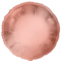 Balónek fóliový saténový kruh Rose Gold 43 cm