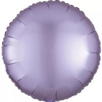 Balónek fóliový saténový kruh lila 43 cm
