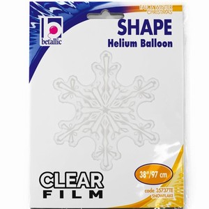 Balonek foliový sněhová vločka