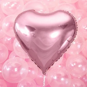 BALÓNEK fóliový srdce světle růžové 61cm