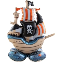 Balónek fóliový stojací Pirátská loď 70x81 cm