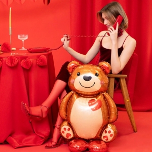 Balnek fliov Medvdek stojac 91x65 cm