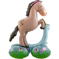 Balónek fóliový stojící kůň 53x74 cm