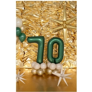 Balnek fliov lahvov zelen slo "0" 86 cm