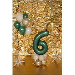 Balnek fliov lahvov zelen slo "6" 86 cm