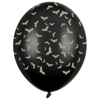 Balónek latexový Netopýři černý 50 ks