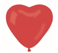 Bal�nek latexov� Srdce �erven� 25cm 1 ks