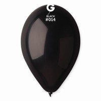 Balónek latexový černý 30 cm 1ks