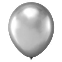 Bal�nek latexov� chromov� st��brn� 30 cm 1 ks