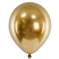 Balónek latexový chromový zlatý 46 cm 1 ks