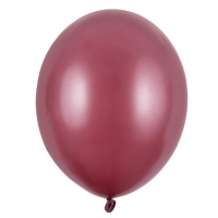 Bal�nek latexov� metalick� burgundy 30 cm 1 ks