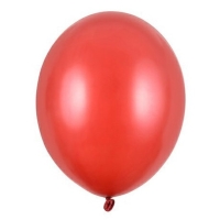 Bal�nek latexov� metalick� �erven� 30 cm 1 ks