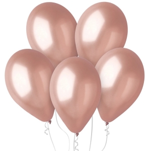 Balnky latexov metalick rosegold 30cm 100ks